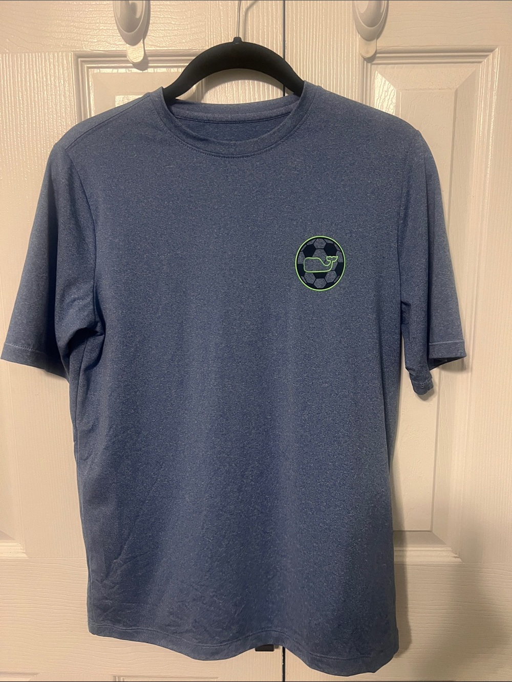 EUC Vineyard Vines Boys Blue Short-Sleeve Performance Tee Size Youth M (12-14)